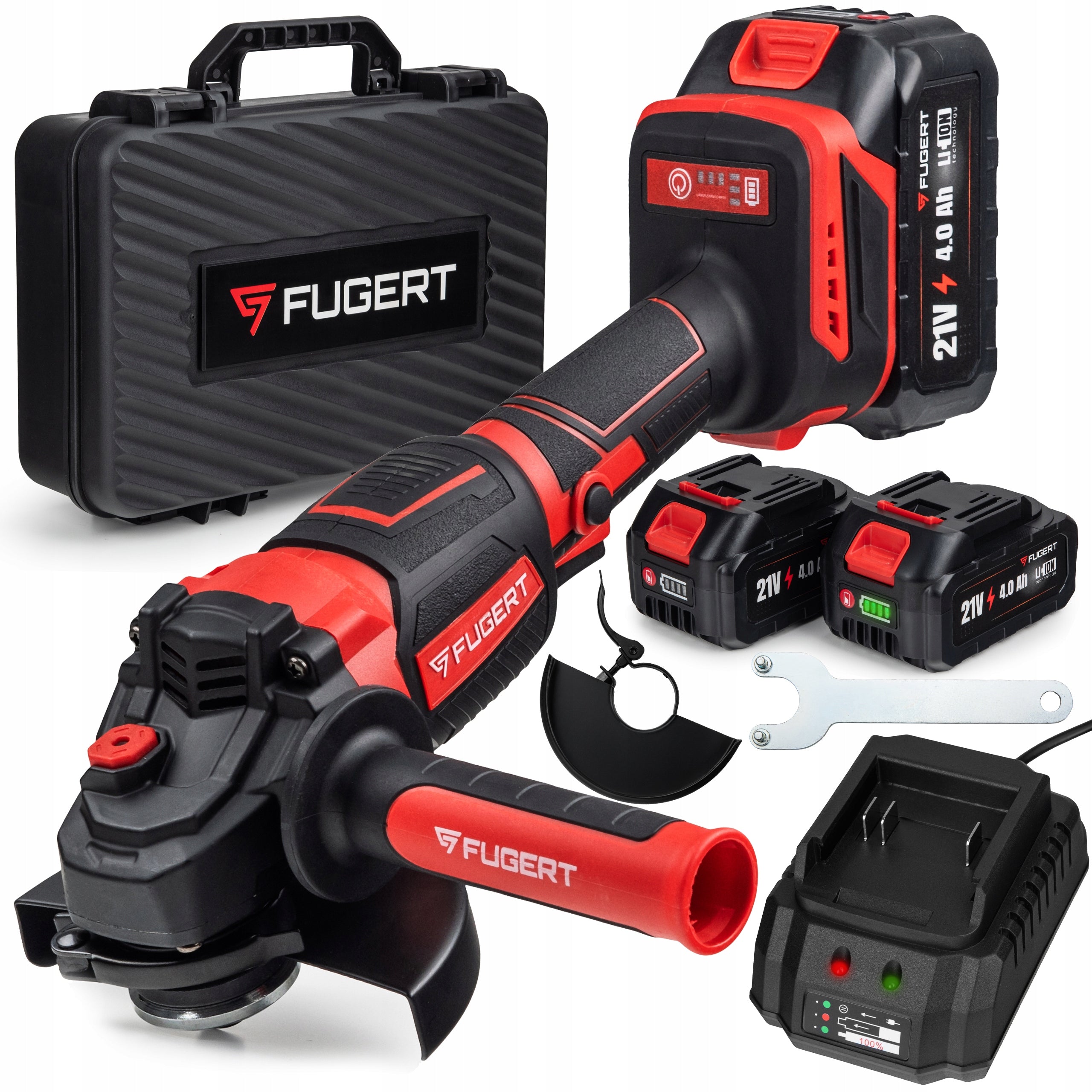 ANGLE GRINDER CORDLESS SPEED CONTROL 125MM BRUSHLESS 2xAKU