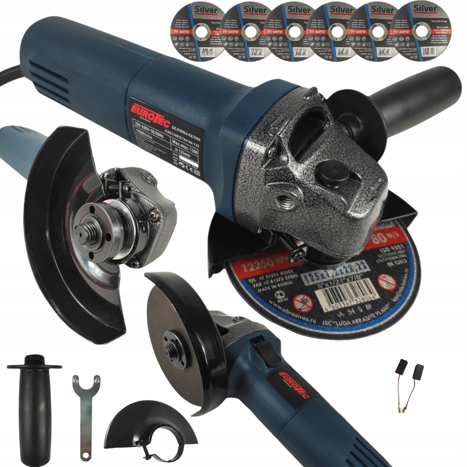 ANGLE GRINDER DIAX ANGLE 125mm 1300W + 6x DISC