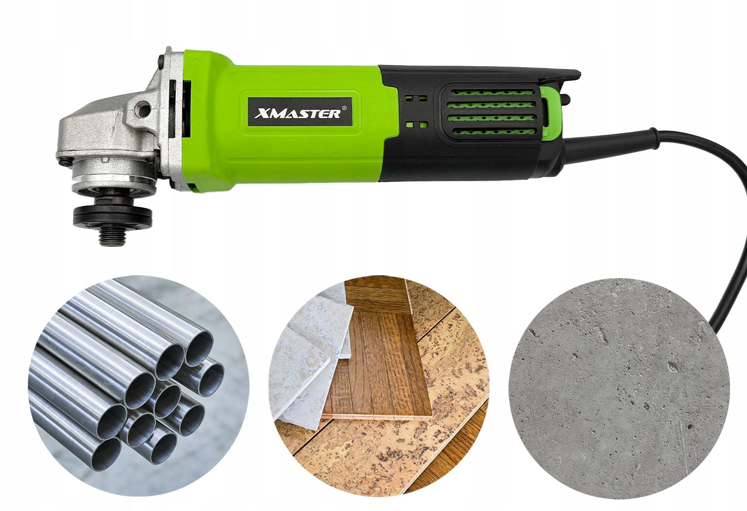 ANGLE GRINDER DIAX STRONG ANGLE M14 +6 DISCS 125 MM 11 000 rpm Brand XMaster