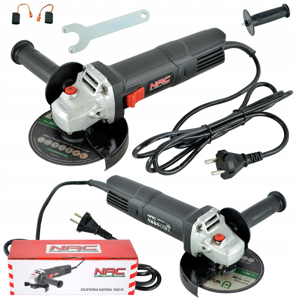 ANGLE GRINDER NAC POWER 950 IN DISC 125 MM HOUSING SLIM LIGHT