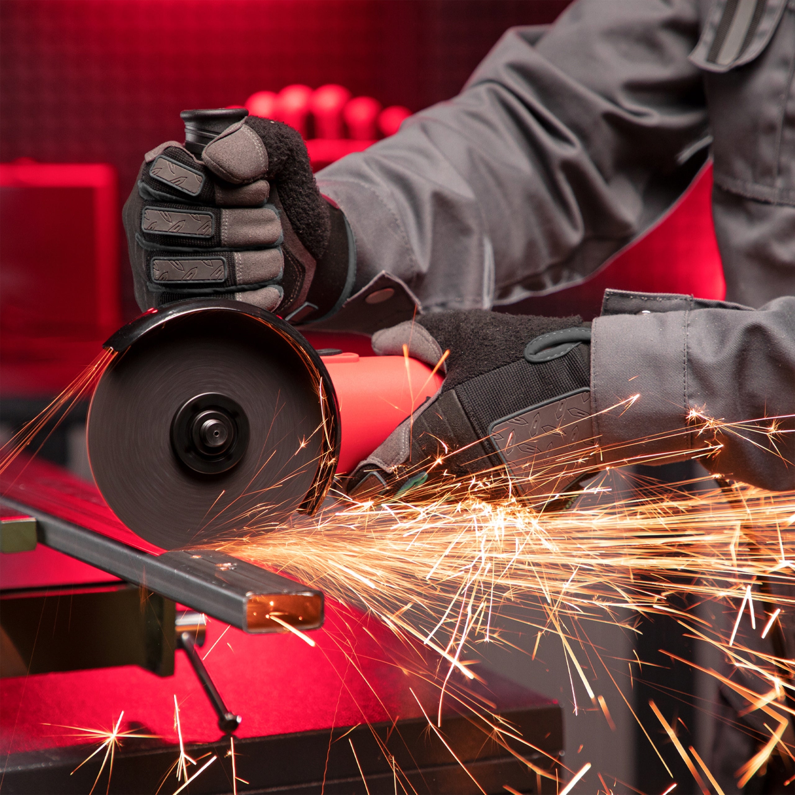 ANGLE GRINDER RUBBER ANGLE DIAX 1500W 125MM WITH ADJUSTABLE POWER + DISCS Packaging status original