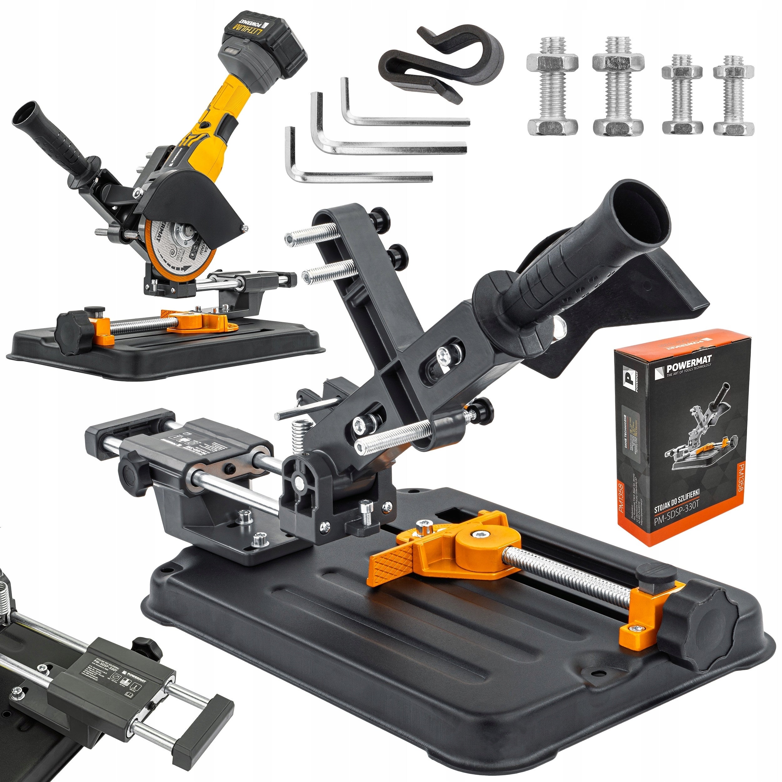 ANGLE GRINDER STAND WITH FEED TRIPOD HOLDER MOUNT 115-125 MM