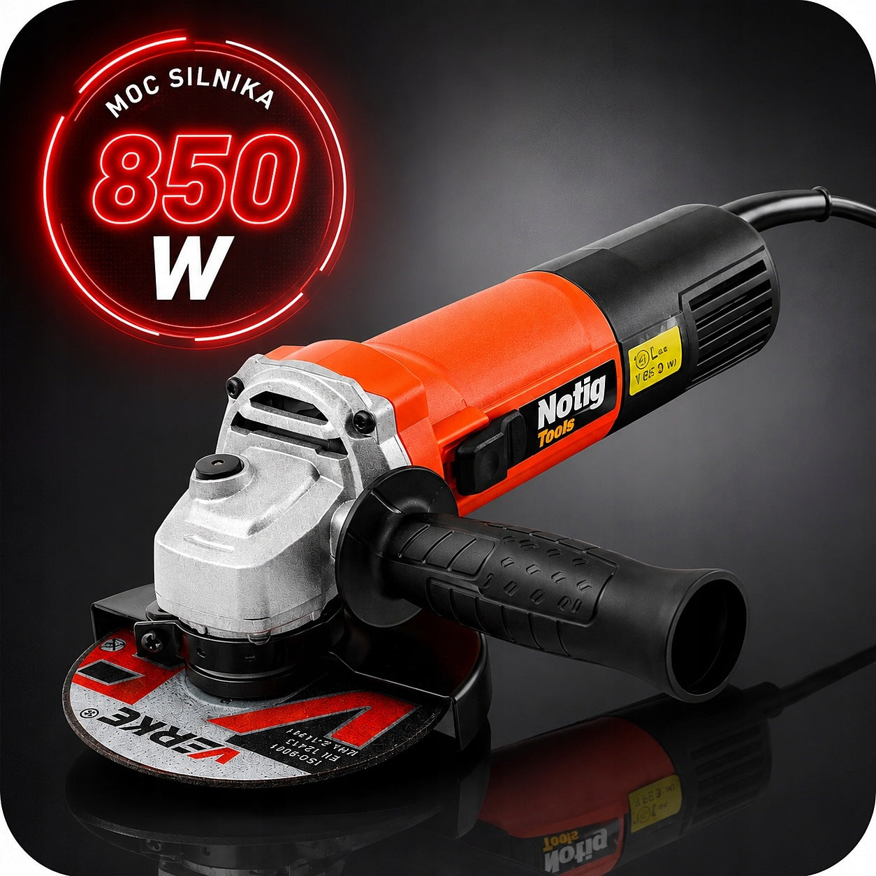ANGLE GRINDER STRONG DIAX 850W STRONG ANGLE 125 MM +10 DISCS SET XXL Manufacturer code N4235