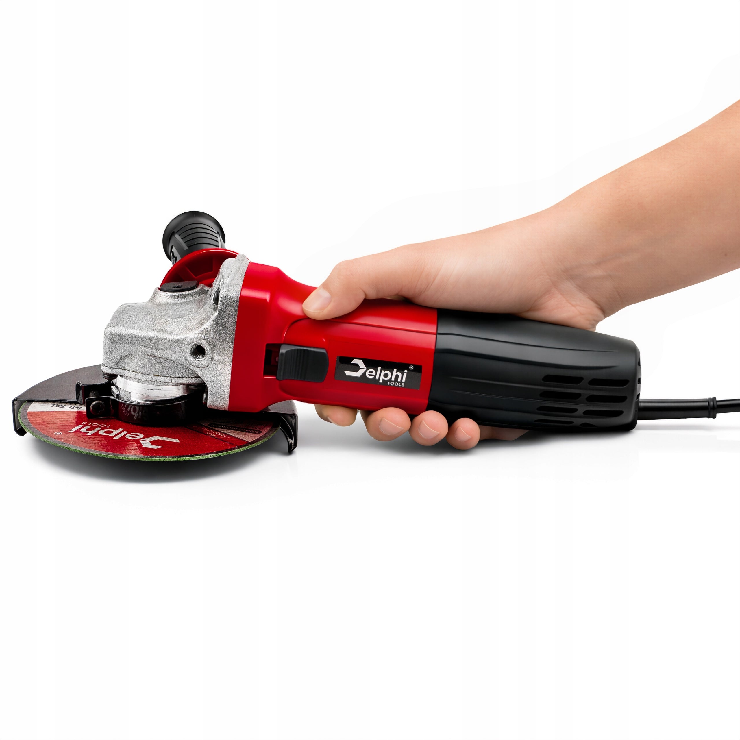 ANGLE GRINDER STRONG RUBBER ANGLE DIAX 125mm ADJUSTABLE + 10 DISCS Manufacturer code Mocna Gumówka Sieciowa Do Szlifowania M14
