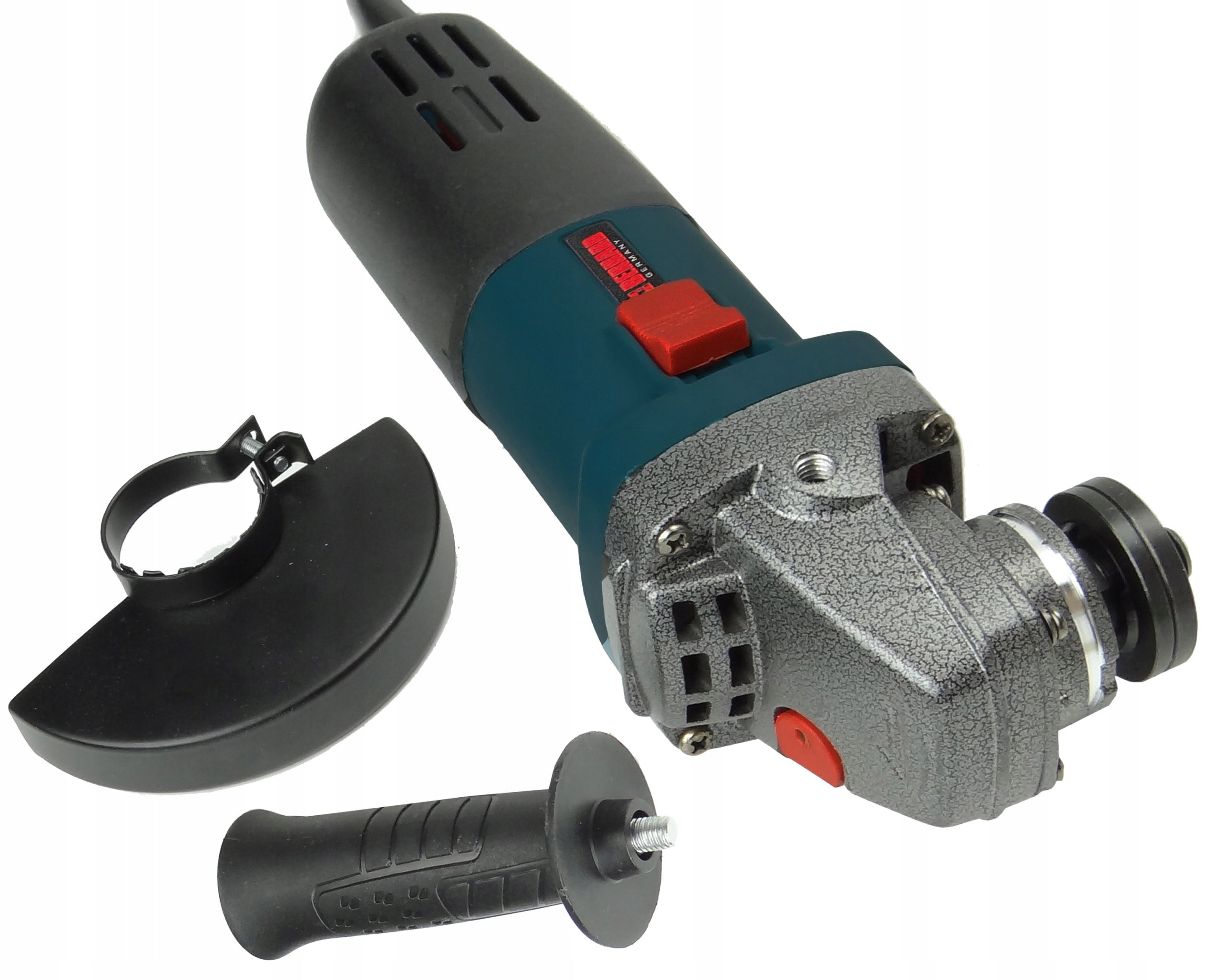 ANGLE GRINDER WITH ADJUSTABLE ROTATION BERHARD + DISCS Batteries included no