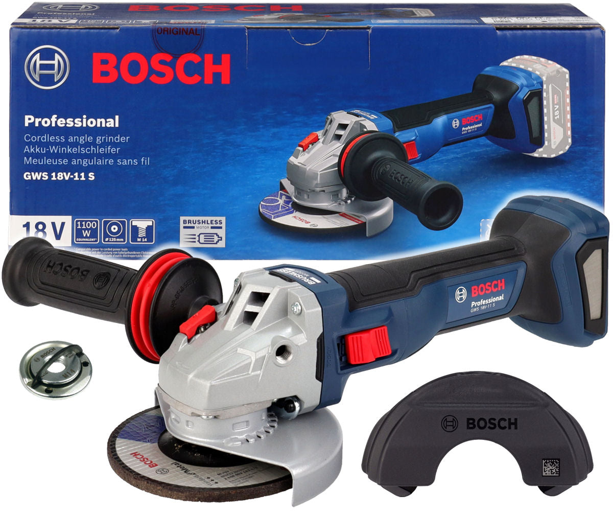 ANGLE GRINDER WITH ADJUSTABLE ROTATION GWS 18V-11 S BOSCH BODY