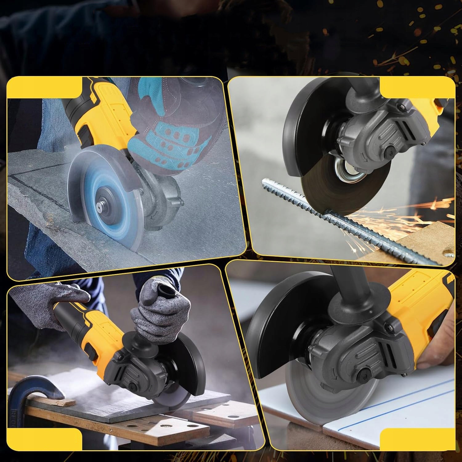 ANGLE GRINDER WITH BRUSHLESS MOTOR 125MM 21V FOR CUTTING TILES Brand no brand