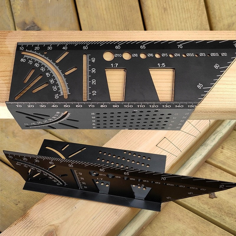ANGLE JAPANESE CARPENTRY ALUMINUM 3D GAUGE STENCIL Brand PROFI Diamond Technique