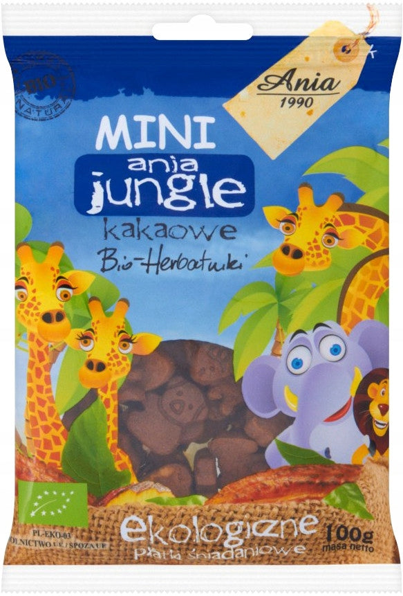 ANIA Biscuits Bio Jungle with Cocoa 100g
