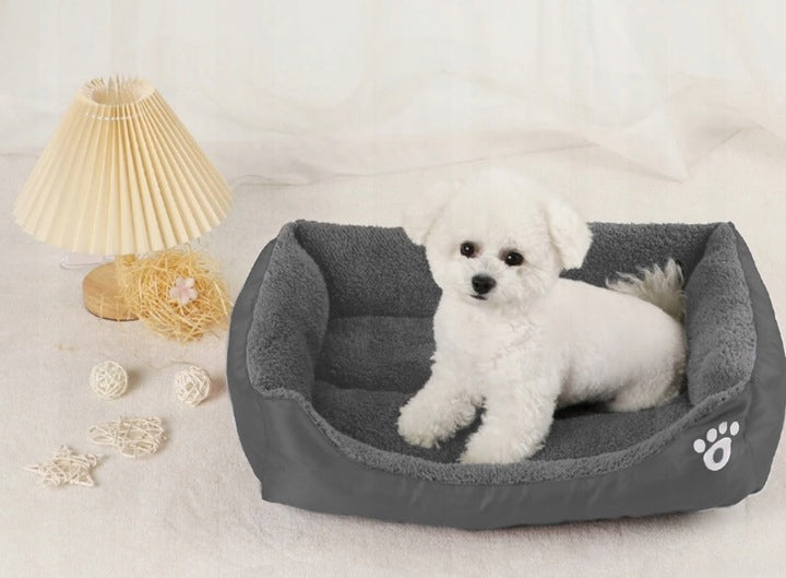 ANIMAL BED FOR CAT DOG BED SOFT PILLOW 60x45 CM Color gray