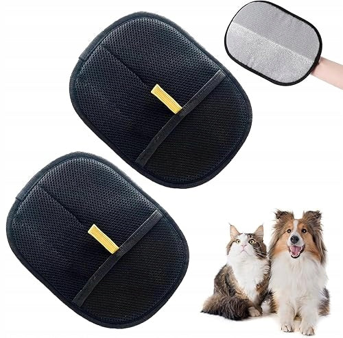 ANIMAL CARE GLOVES DOUBLE-SIDED COMBING HAIR REMOVAL 2