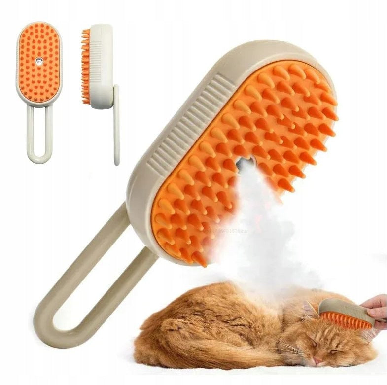 ANIMAL CAT DOG STEAM BRUSH ELECTRIC SELF-CLEANING FOR HAIR