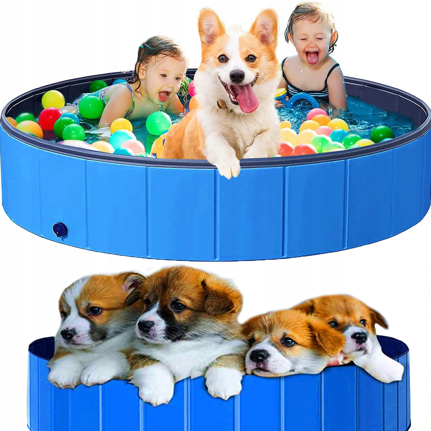 ANIMAL DOG POOL FOLDING LIGHTWEIGHT STRONG 80X20 For Bath Cooling