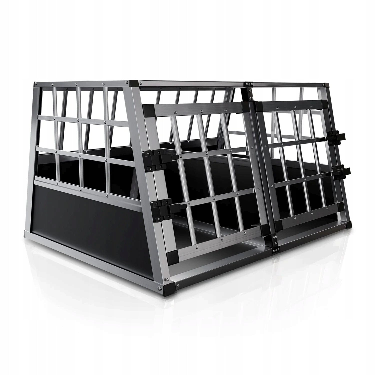 ANIMAL DOG TRANSPORTER ALUMINUM TRAVEL CAGE FOR CAR L-XL Packaging status original