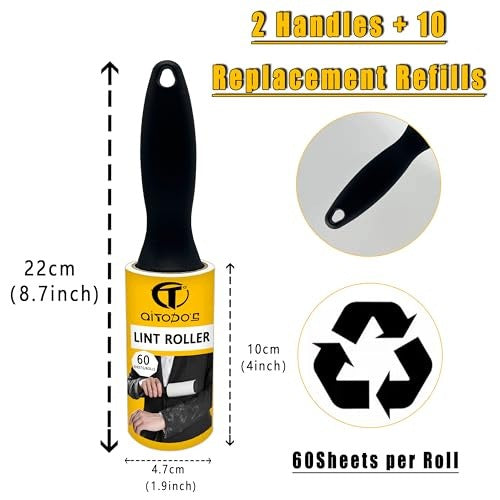 ANIMAL HAIR REMOVAL ROLL 600 SHEETS 10 CARTRIDGES plastic Manufacturer code Nieoznaczona