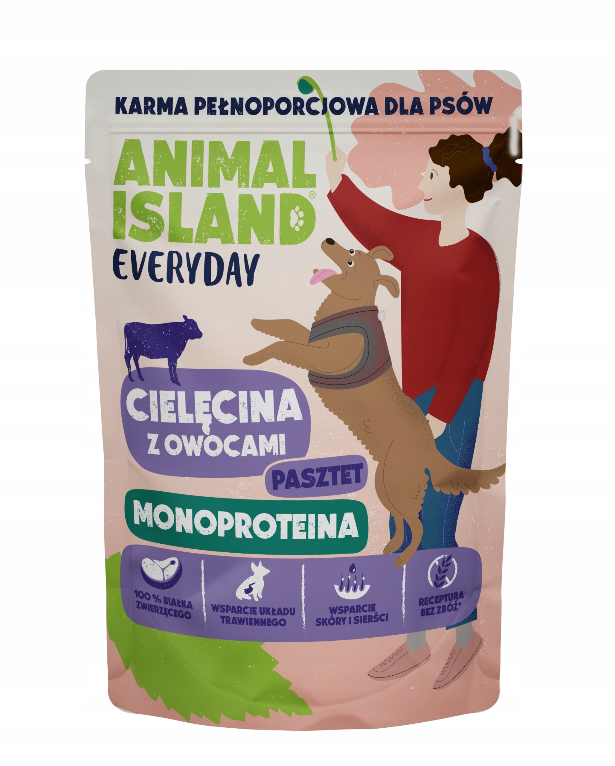 ANIMAL ISLAND Calf/duck/turkey monoprotein 9×300g Wet Dog Food Trade name other