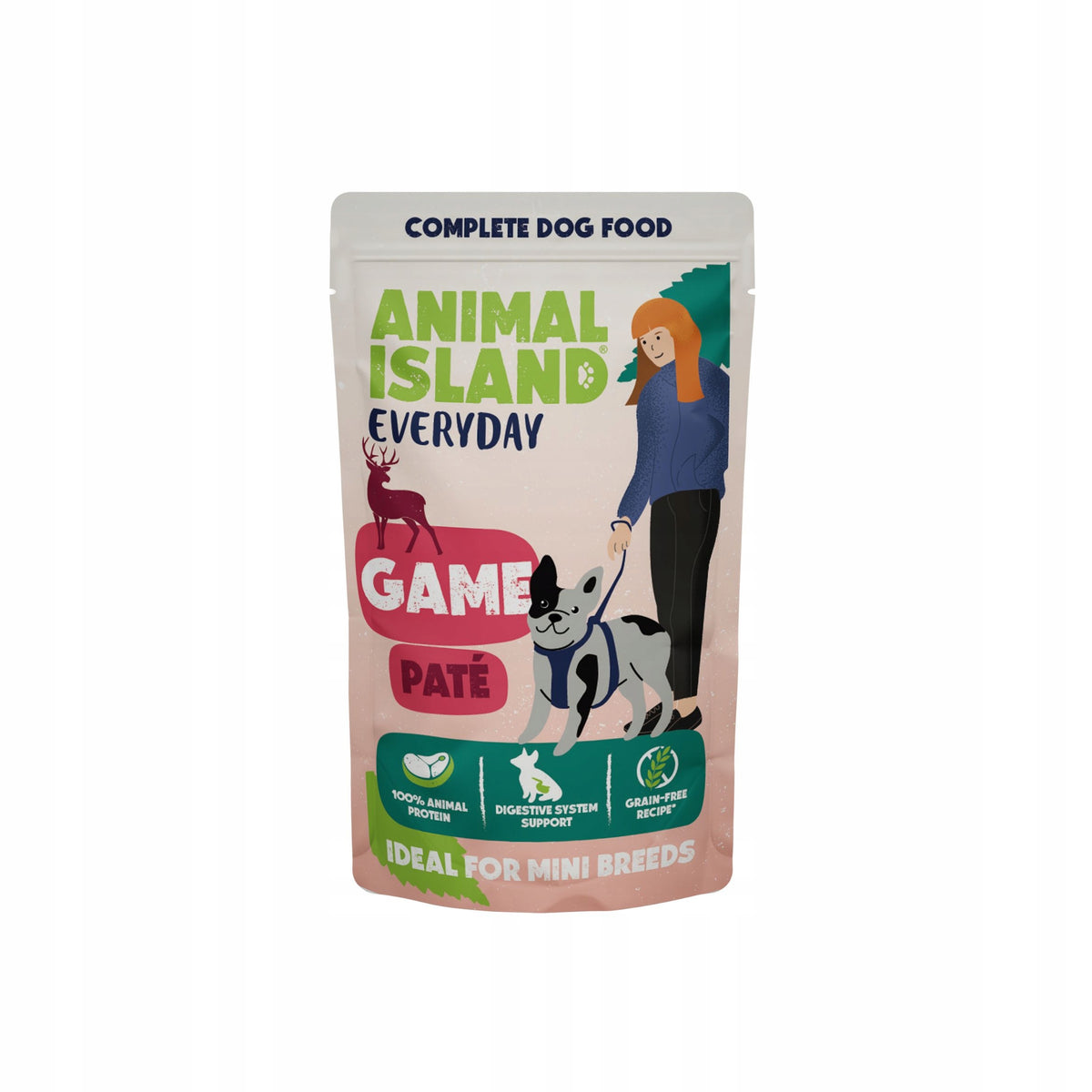 ANIMAL ISLAND Everyday PATE for Adult Dog 150g VENISON PATE