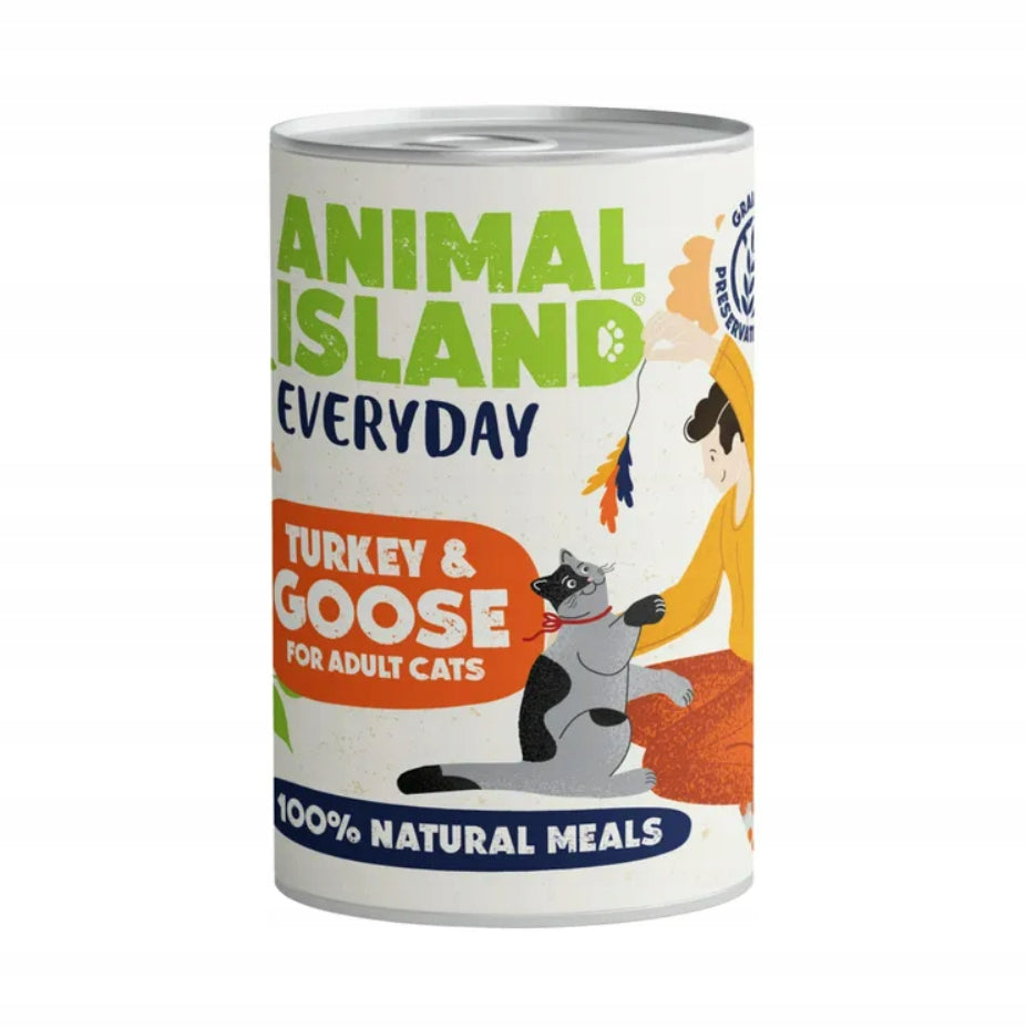 ANIMAL ISLAND Everyday Wet Cat Turkey Food 400g