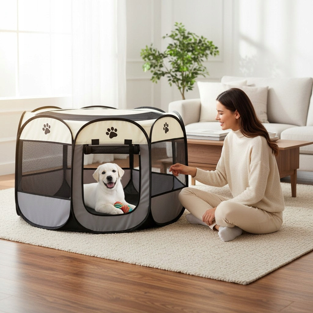 ANIMAL RABBIT CAT DOG PLAYPEN FOR HOME FOLDING WATERPROOF Packaging status original