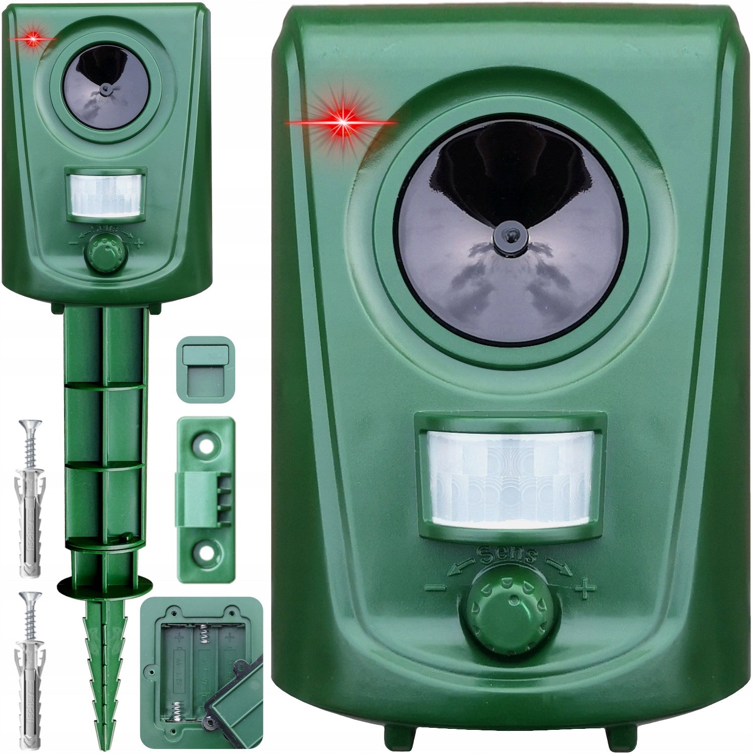 ANIMAL REPELLENT CATS WILD BOAR SAREN BIRDS ETC + MOTION Locator