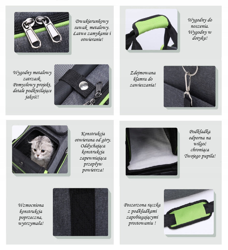 ANIMAL TRANSPORTER BAG FOLDING L 48x30x31cm Kind carrier