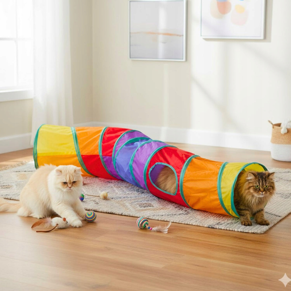ANIMAL TUNNEL DURABLE WITH SPRING FRAME FOR DOG RABBIT CAT Packaging status original