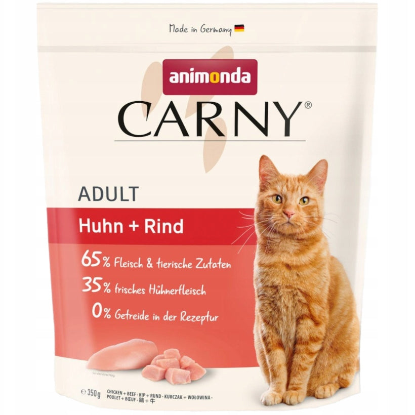 ANIMONDA CARNY ADULT Dry Cat Food CHICKEN + BEEF 350g