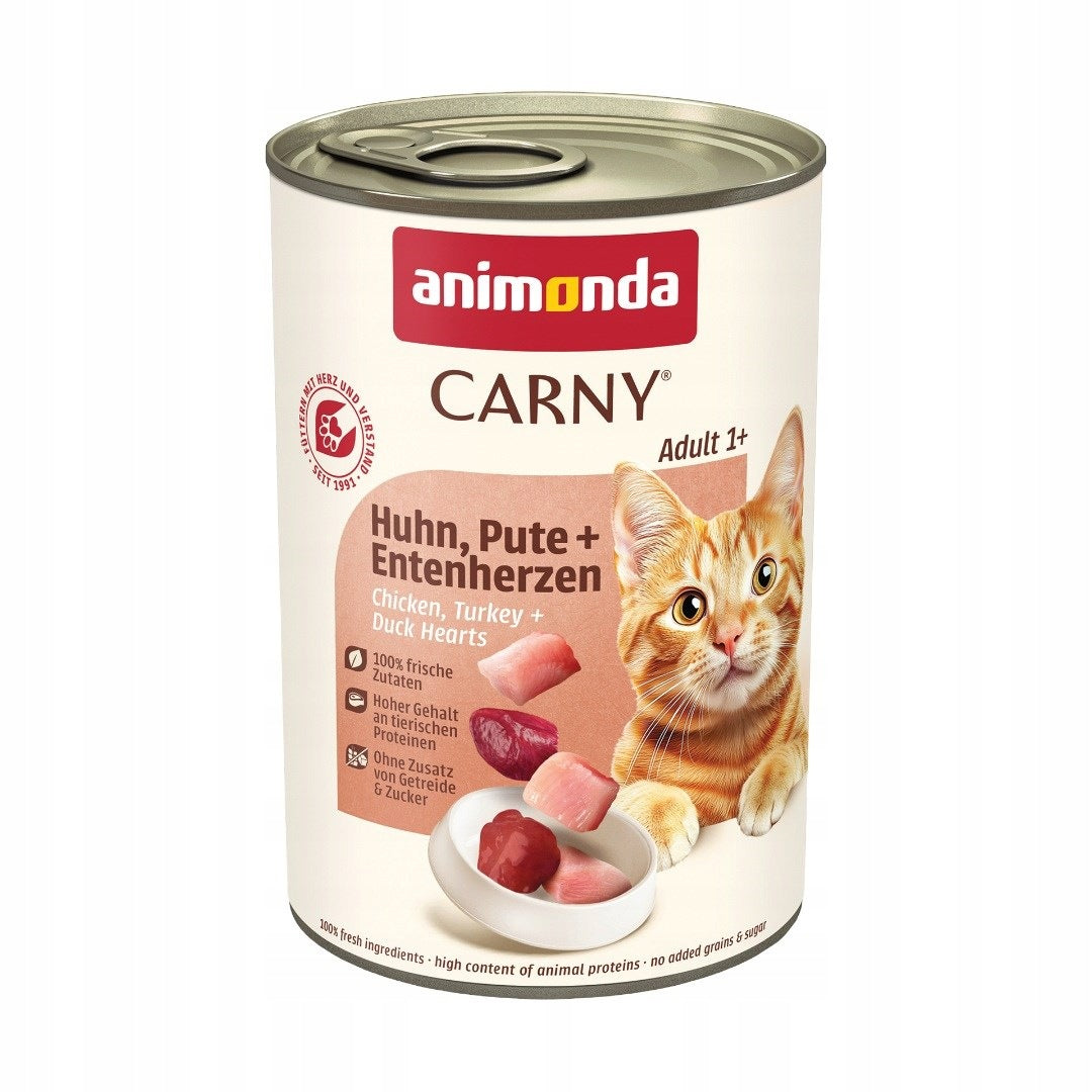 ANIMONDA Carny Adult chicken, turkey, duck heart 400g