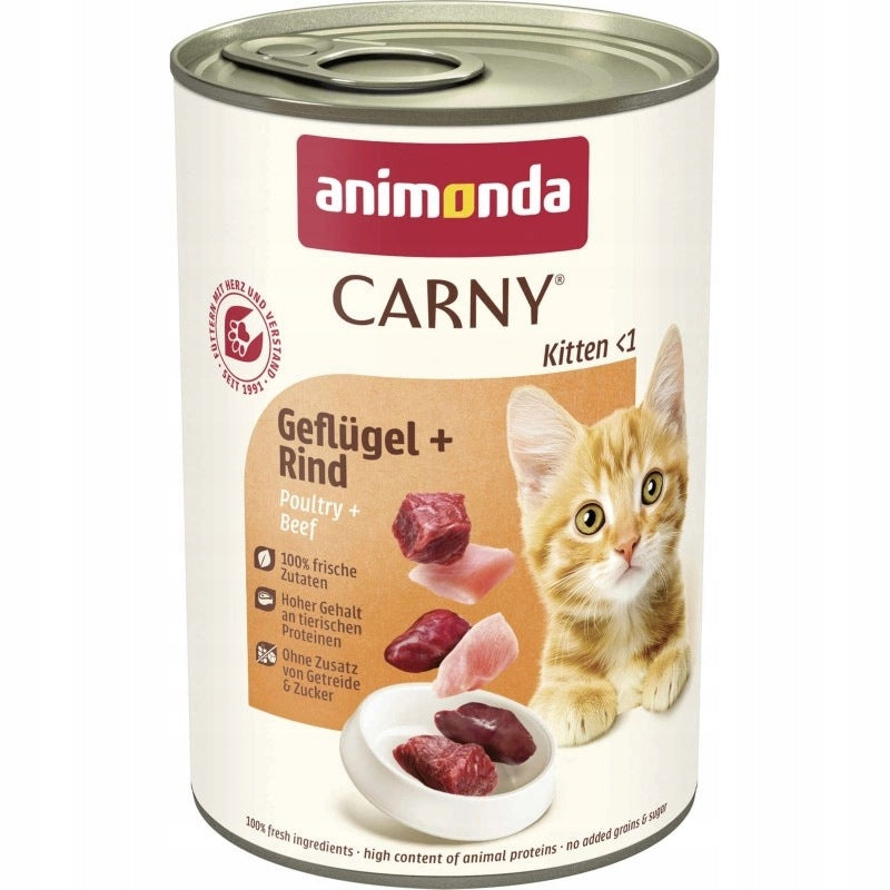 ANIMONDA Cat Carny Kitten flavour: beef, poultry 400g