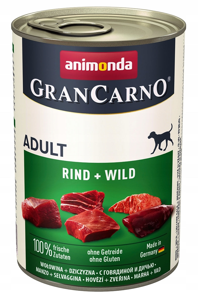 ANIMONDA GRANCARNO ADULT GAME BEEF 400G
