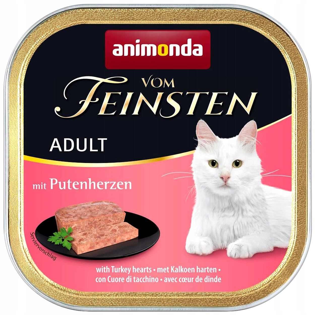 ANIMONDA Vom Feinsten Adult wet cat food WITH HEARTS INYDYKA 100g