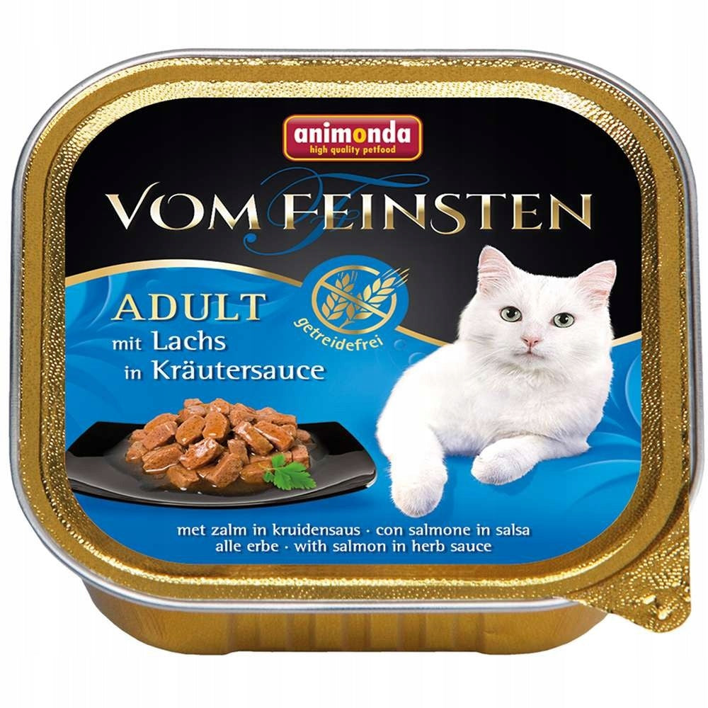 ANIMONDA Vom Feinsten Cat ADULT Salmon Herbs Sauce 100g Date