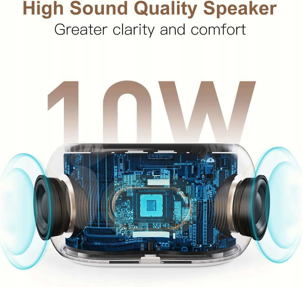 ANJANK Alarm Clock Bluetooth Radio 10W, 7 Colors, White Noise Speaker Manufacturer code 5907187782994