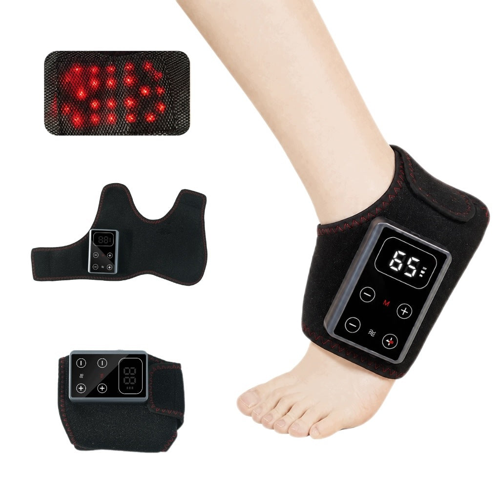 ANKLE AND FOOT MASSAGER WIRELESS HEATING VIBRATION RED LIGHT