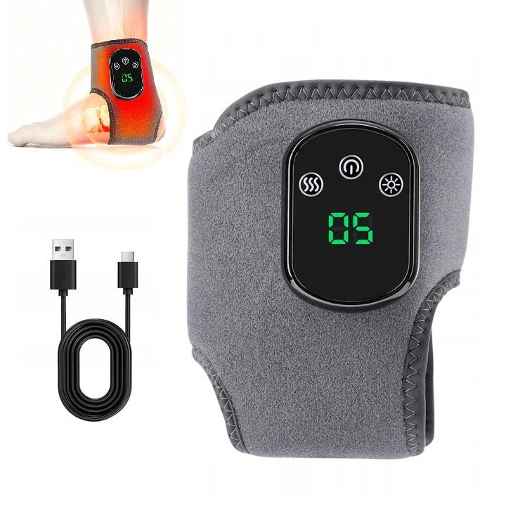 ANKLE AND FOOT MASSAGER WITH VIBRATION HEATING USB RECHARGEABLE BATTERY