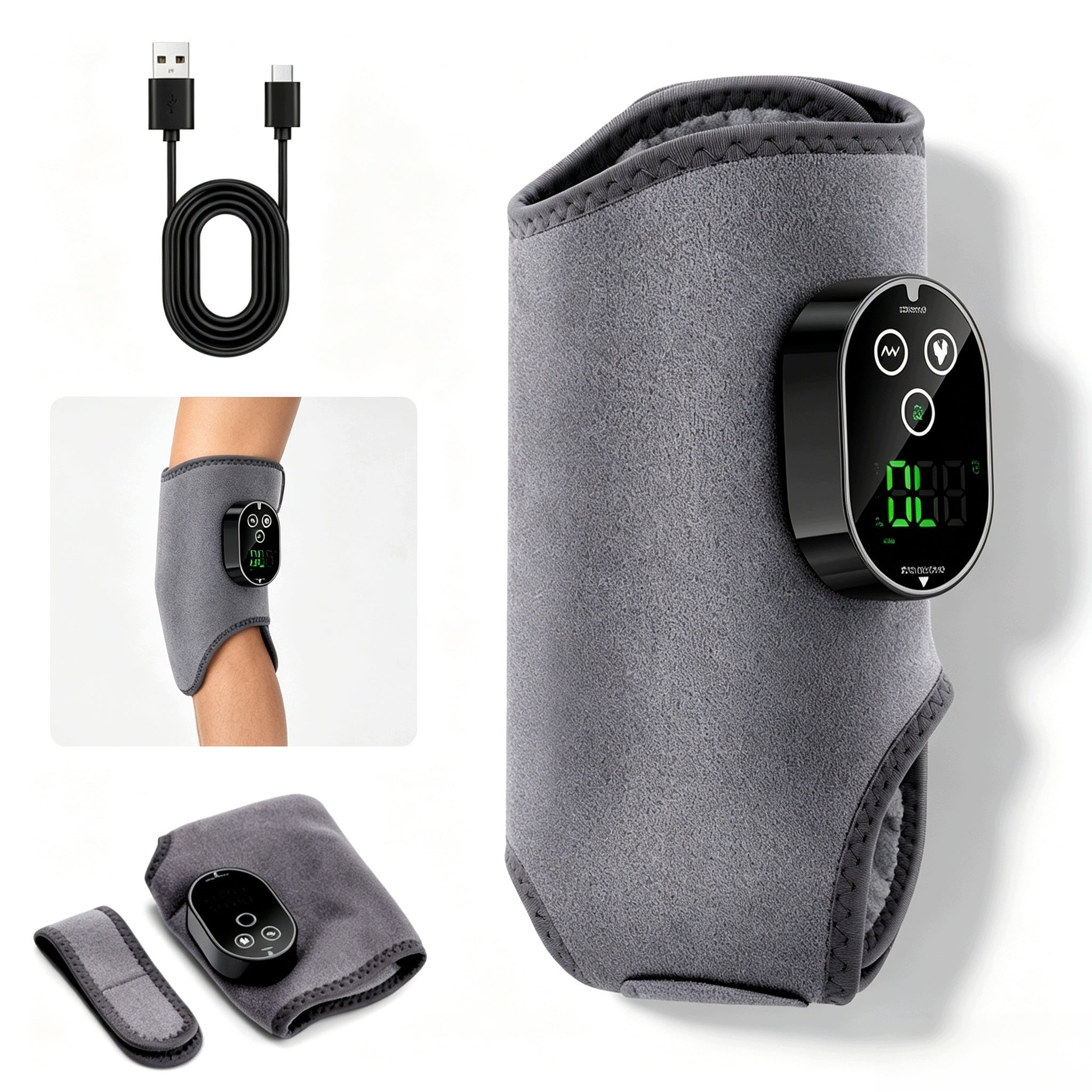 ANKLE AND SOLE MASSAGER WITH VIBRATION HEATING PAIN RELIEF