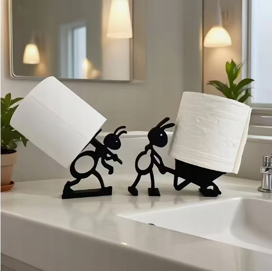 ANT SHAPED DECORATIVE TOILET PAPER HANGER STAND HOLDER 2 PACK EAN (GTIN) 5907269744018