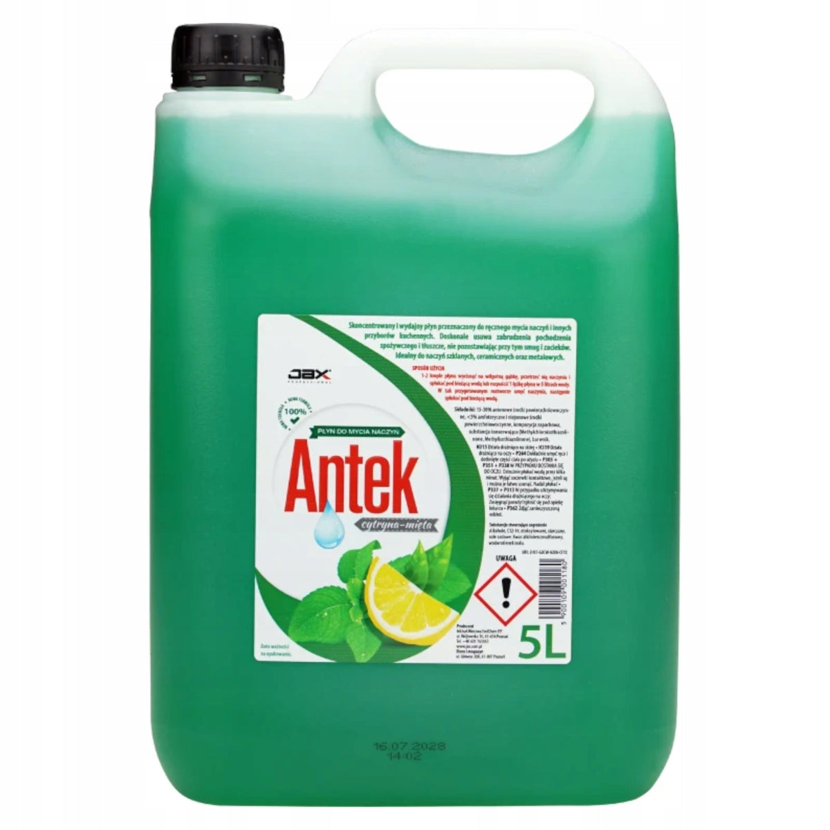 ANTEK DISHWASHING LIQUID 5 L, JANTEK/5
