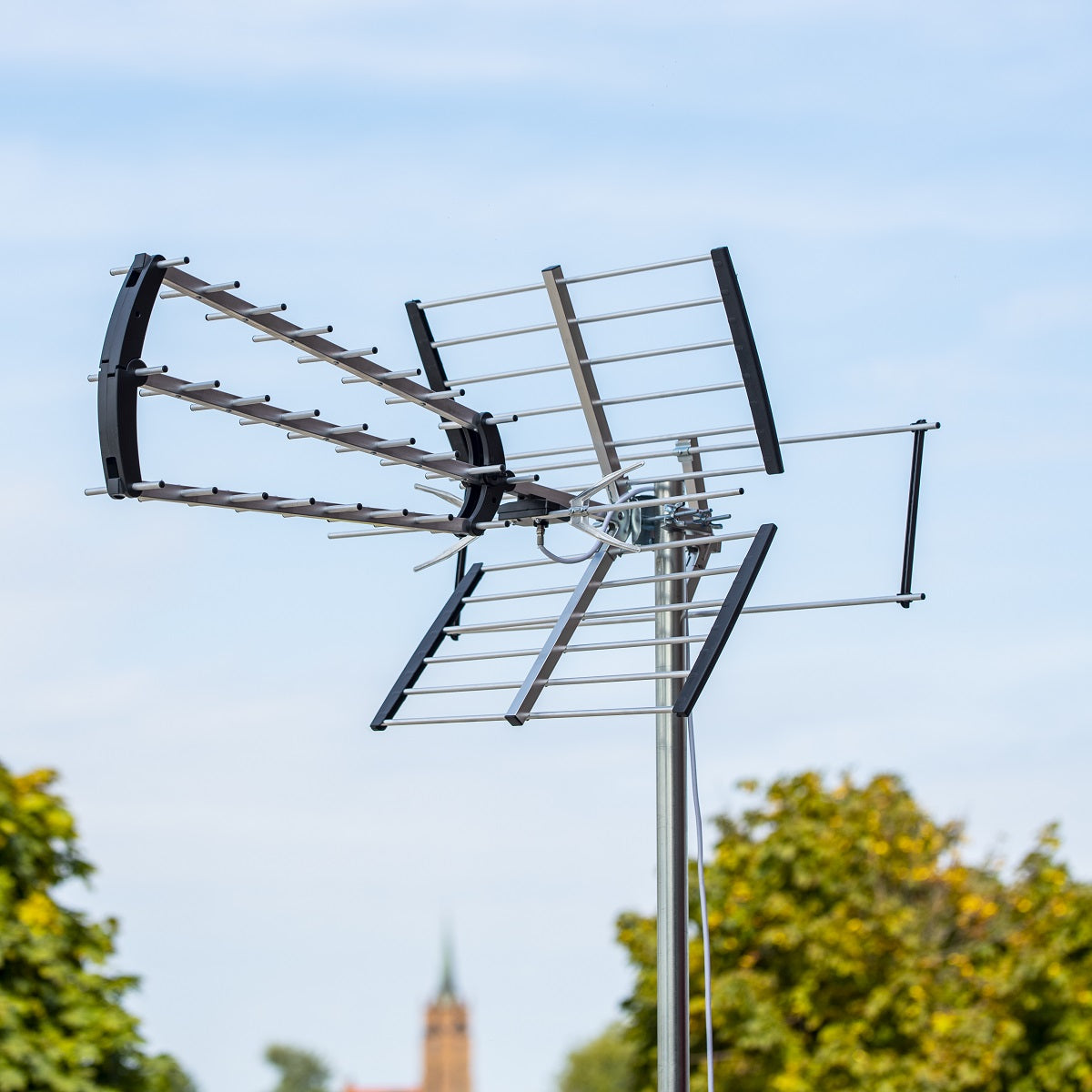 ANTENNA FOR TERRESTRIAL TV DIRECTIONAL DVB-T2 COMBO MUX8 4K LTE VHF UHF VAYOX Packaging status original