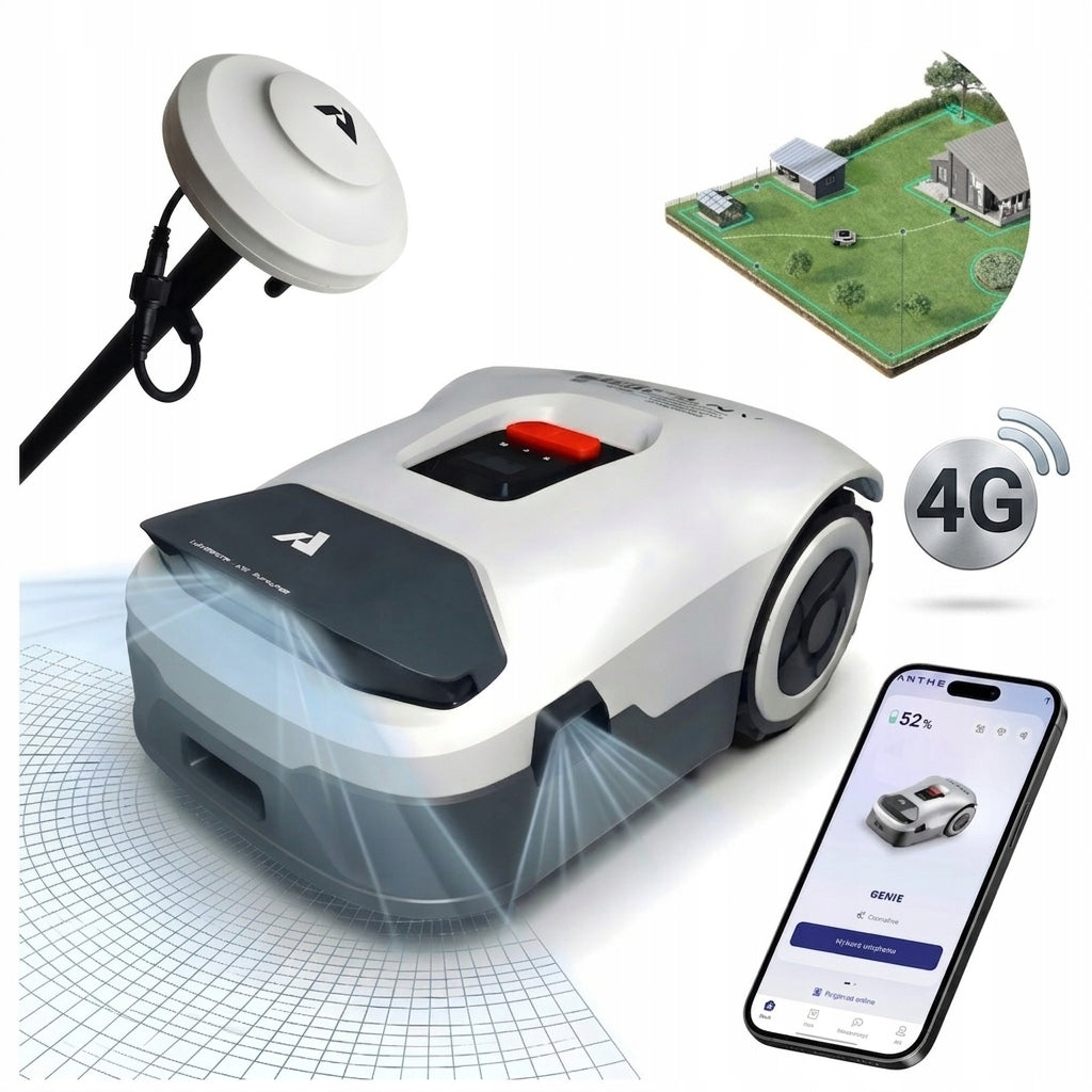 ANTHBOT GPS MOWING ROBOT AI 4 RTK CAMERAS 900m2 WITHOUT CABLE 2,5Ah GENIE 600E