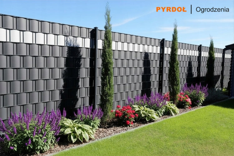ANTHRACITE FENCE TAPE 19cmx26m WDB FENCE COVER Manufacturer WDB PLAST