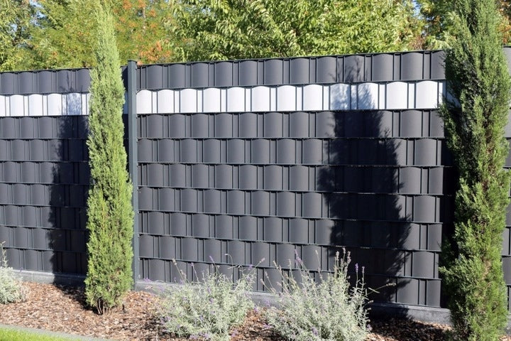 ANTHRACITE FENCE TAPE 19x50 PANEL FENCE COVER GRAPHITE FENCE Packaging status original
