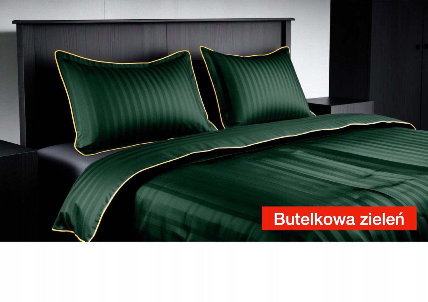 ANTI-ALLERGIC SATIN BEDDING 220x200 and 2x 70x80 SET OF 3 PARTS PATTERNS Packaging status original