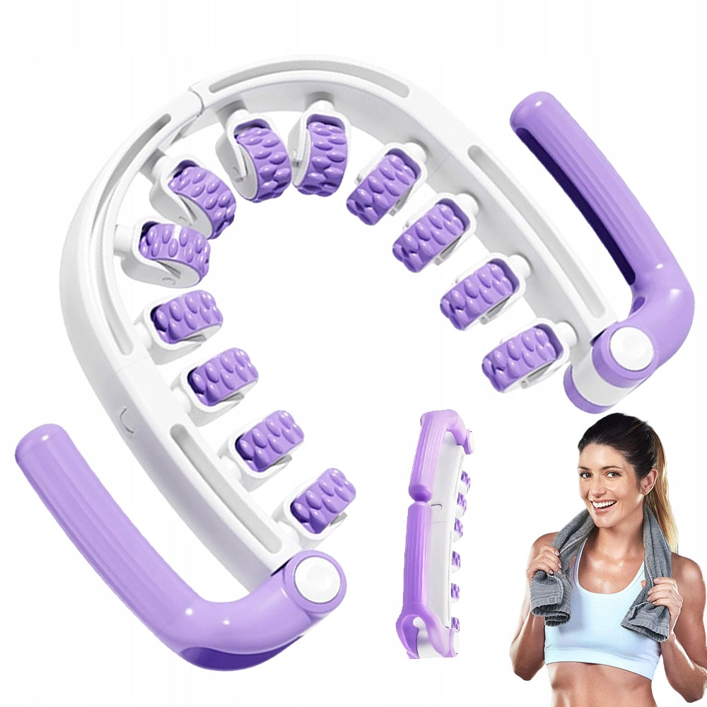 ANTI-CELLULITE BODY AND THIGH MASSAGE ROLLER, REMOVABLE HANDLE