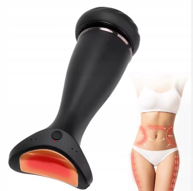 ANTI-CELLULITE MASSAGER WITH REPLACEABLE HEADS AND HEATING
