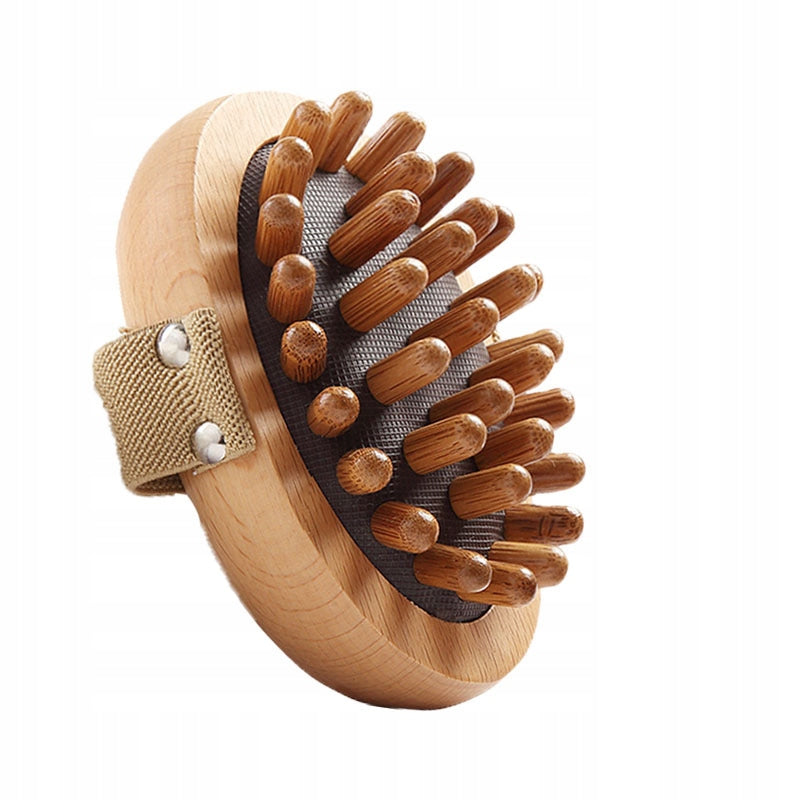 ANTI-CELLULITE MASSAGER WOODEN BRUSH WITH PROJECTIONS