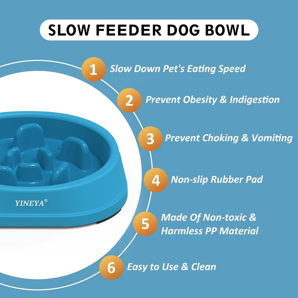 ANTI-CHOKING DOG BOWL 2 PCS SLOW FEEDING Manufacturer code MISKA PSA ANTYZADŁAWIENIOWA POWOLNE KARM