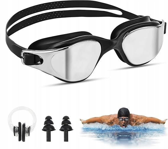 ANTI FOG SWIMMING POOL SWIMMING GOGGLES WITH EAR AND NOSE PLUGS Brand Cleacco