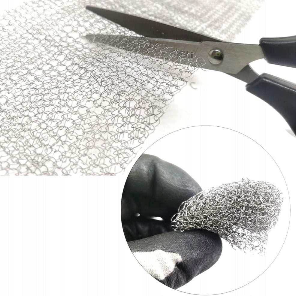 ANTI RODENT WIRE MESH STAINLESS STEEL FOR RODENT MICE 10m Use Against mice spiders birds