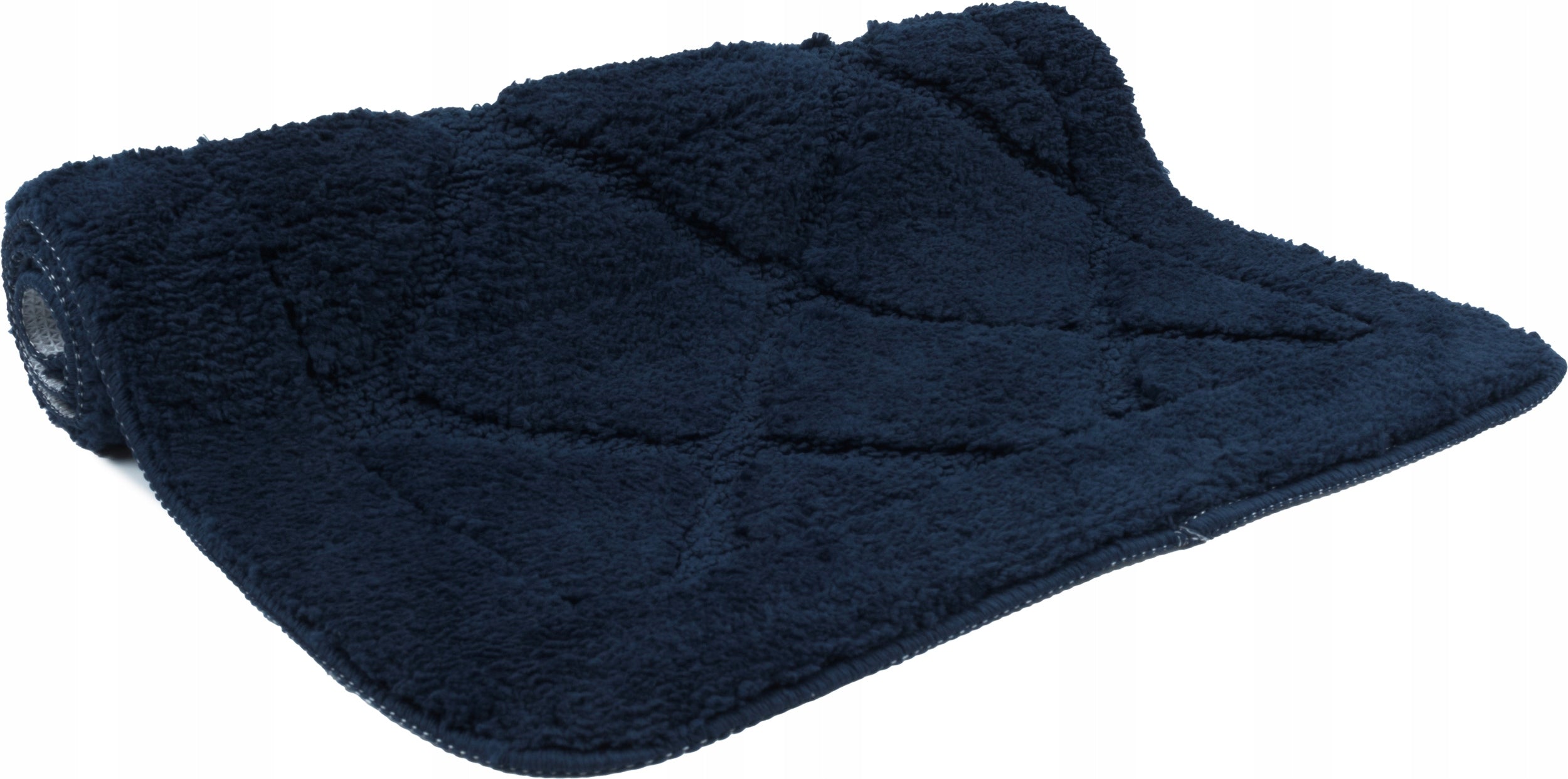 ANTI-SLIP BATHROOM rug, DECORATIVE, SOFT, ABSORBENT, 40x60CM, NAVY BLUE Product width 40 cm